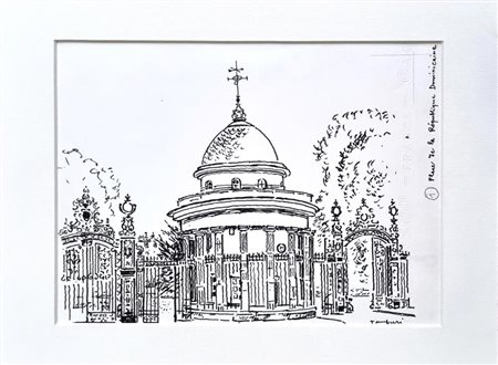 TAMBURI ORFEO Jesi 1910 - Parigi 1994 "Place de la Republique Dominicaine"