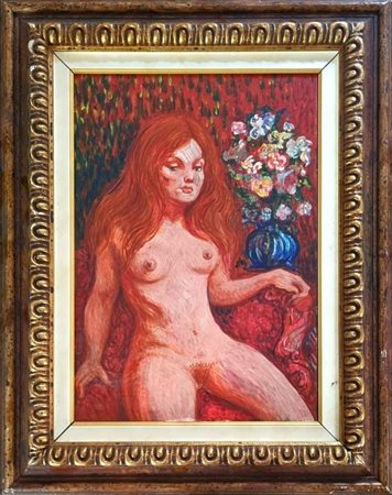 SASSU ALIGI Milano 1912 - Spagna 2000 "Maja con flores"