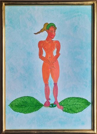 ONTANI LUIGI Vergato 1943 "Figlio e foglia"