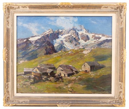 Riccardo Galli - "Alle falde del Monte Rosa Alpe Campo "