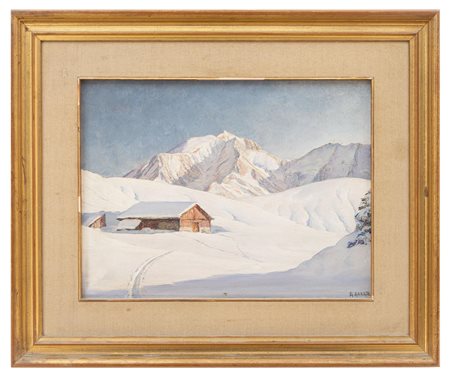 Angelo Abrate - "Le Mont Blanc et les Domes de Miage du Mont d'Arbois"