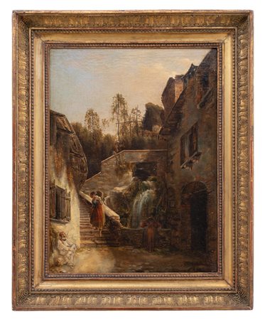 Ambrogio Fermini - "Scalinata di paese"
