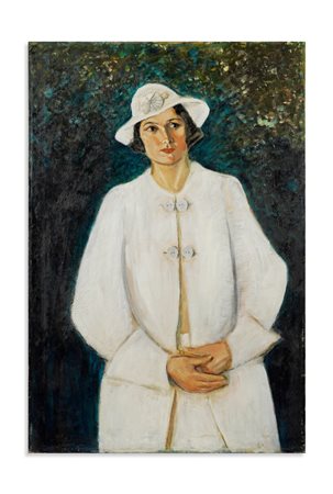 TOZZI MARIO (1895 - 1979) - MIA MOGLIE IN GIARDINO.