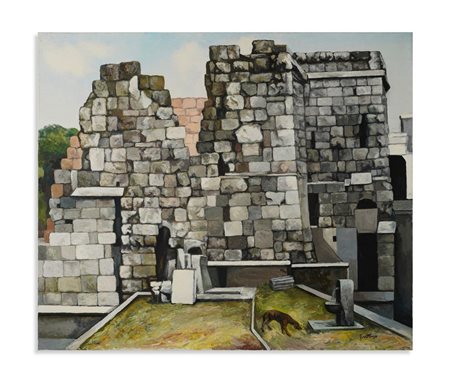GUTTUSO RENATO (1912 - 1987) - MURO REPUBBLICANO A PIAZZA DELLE CARRETTE.