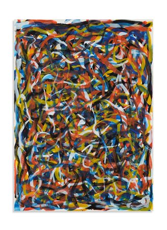 LEWITT SOL (1928 - 2007) - SQUIGGLY BRUSHSTROKES.