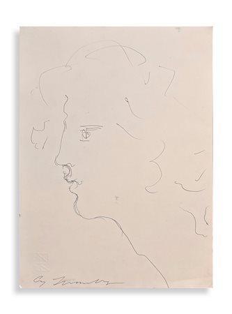 TWOMBLY CY (1928 - 2011) - VOLTO (RITRATTO MASCHILE).