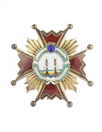 Placca dell'Ordine di Isabella la Cattolica (Orden de Isabel la Católica) in ar