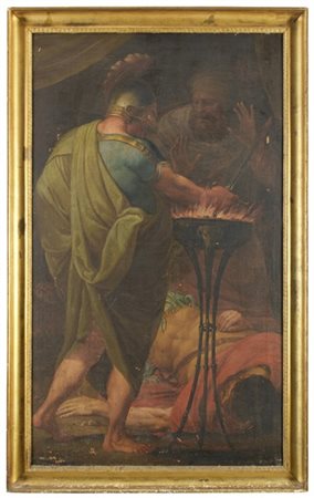 Scuola neoclassica della fine del secolo XVIII

"Muzio Scevola"
olio su tela (c