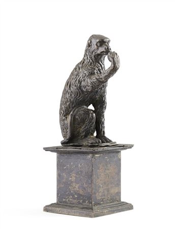 Andrea Briosco detto Riccio (Padova 1470-1532) 
Scimmia in bronzo fuso e patina
