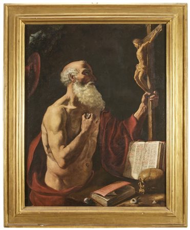 Scuola emiliana del secolo XVII

"San Girolamo penitente"
olio su tela (cm 135x