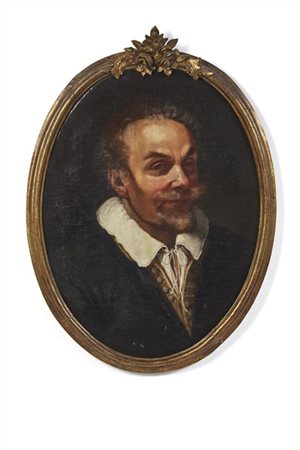 Maestro emiliano del secolo XVII

"Ritratto virile"
olio su tela ovale (cm 68x5