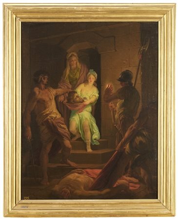 Domenico Corvi "Salomè riceve la testa del Battista"
olio su tela (cm 63,8x49,2)