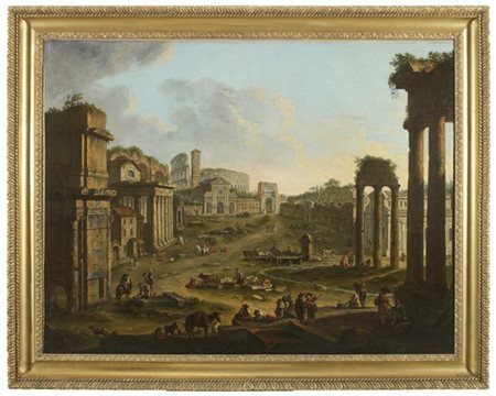 Antonio Joli�� "Veduta del Campo Vaccino"
olio su tela (cm 117x154)
in cornice d