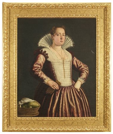 Scuola veneta della fine del secolo XVI

"Ritratto di dama con gorgiera, guanti