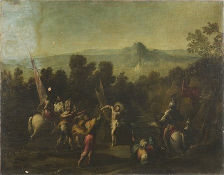 Giovanni Andrea Donducci "Martirio di san Sebastiano"
olio su tela (cm 84x107)
a