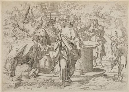 Annibale Carracci (attr.)

"Samaritana al pozzo"
acquaforte (all'impronta mm 283