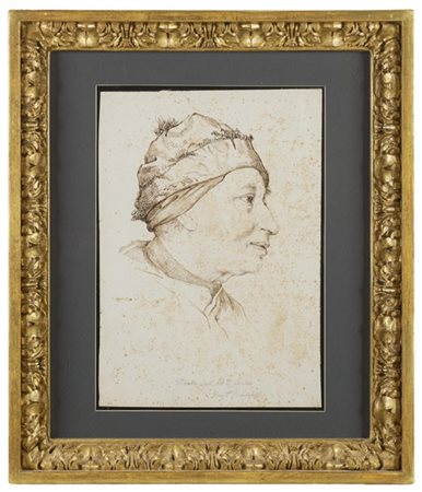 Luigi Sabatelli "Ritratto dell'abate Luigi Lanzi"
penna con inchiostro bruno (mm