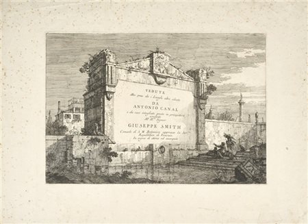 Giovanni Antonio Canal Frontespizio dell'opera "Vedute / Altre prese da i Luoghi