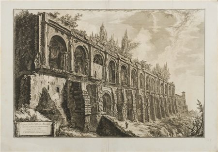 Giovanni Battista Piranesi "Avanzi della Villa di Mecenate a Tivoli, construita