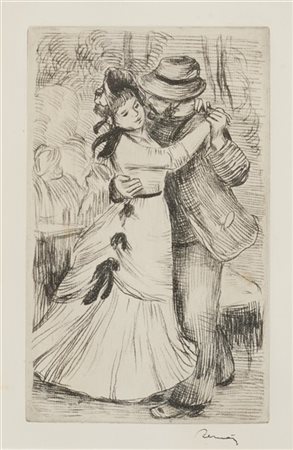 Pierre-Auguste Renoir "La Danse à la Campagne"
acquaforte (all'impronta mm 220x1