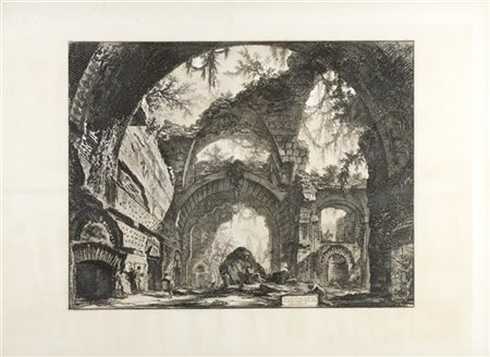 Giovanni Battista Piranesi "Rovine d'una Galleria di Statue nella Villa Adriana