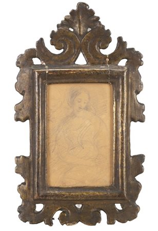 Giovanni Carnovali (attr.)

"Figura femminile"
matita nera (al visibile cm 12x8)