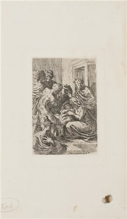 Andrea Schiavone "Adorazione dei pastori", da un'invenzione di Parmigianino
acqu