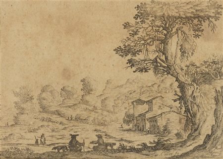 Ercole Bazzicaluva Tre rare acqueforti di paesaggio, spesso erroneamente attribu