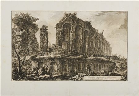 Giovanni Battista Piranesi "Rovine dell'Anfiteatro detto di Domiziano nell'orto