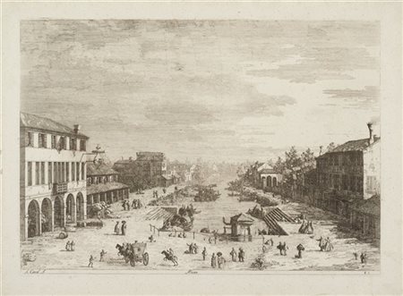 Giovanni Antonio Canal "Mestre"
acquaforte (all'impronta mm 300x430)
(difetti)