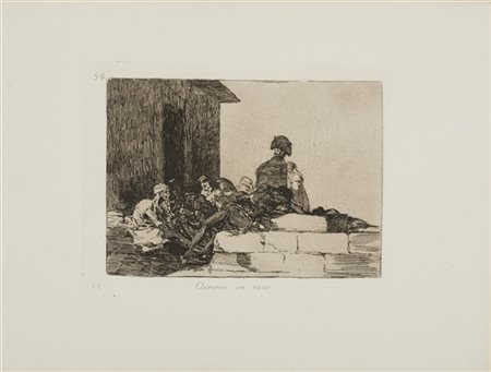 Francisco José Goya y Lucientes "Clamores en vano", dalla serie "Los desastres d