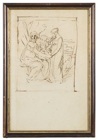 Andrea Appiani "Studio per il ritratto di Madame Pétiet con i figli" 
inchiostro