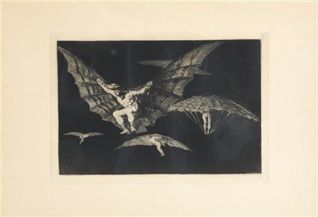 Francisco José Goya y Lucientes Lotto composto da tre incisioni dalla serie "Los