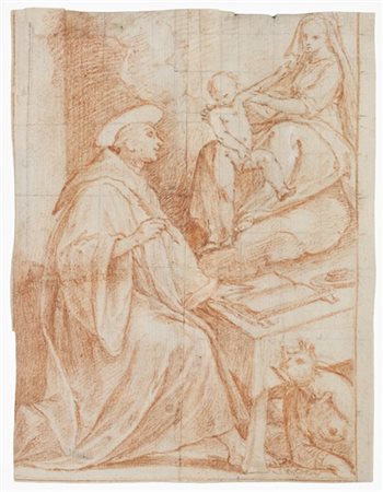 Artista lombardo del secolo XVII

"La Madonna appare a san Bernardo, con a terr