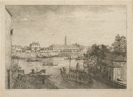 Giovanni Antonio Canal "Alle Porte del Dolo"
acquaforte (all'impronta mm 300x435