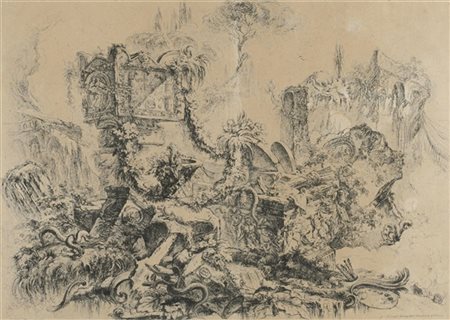 Giovanni Battista Piranesi Gruppo di quattro acqueforti dalla serie "Grottesche"