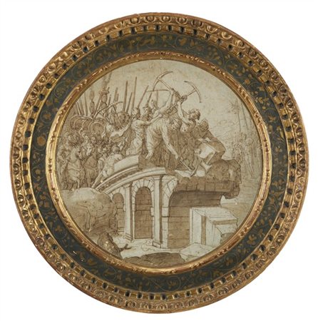 Artista del Centro Italia del secolo XVI

"Battaglia di Ponte Milvio (?)"
penna