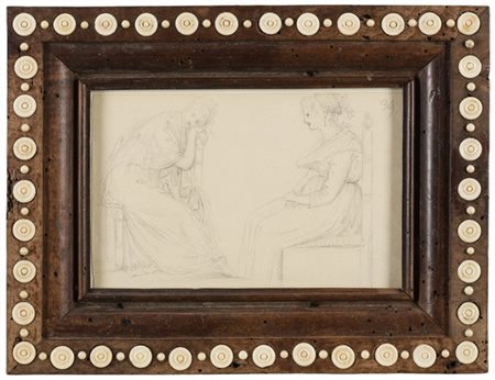 Antonio Canova "Studio dal vero di donne sedute"
grafite (al visibile mm 128x205