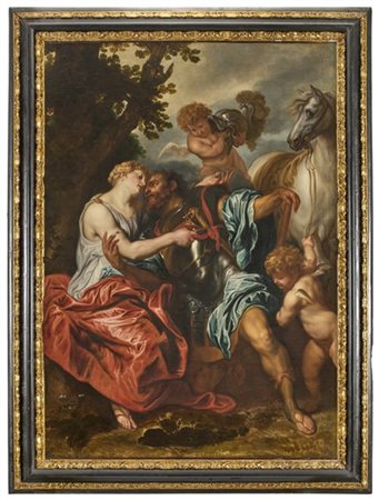Da Anton van Dyck, secolo XVIII

"Venere disarma Marte"
olio su tela (cm 172x12