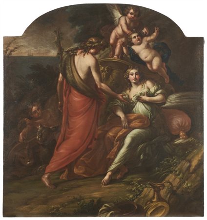 Maestro dell'inizio del secolo XVIII

"Bacco, Arianna e puttini"
olio su tela c