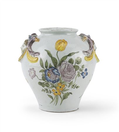 Manifattura Dallari, Sassuolo, seconda metà del secolo XVIII. Vaso in maiolica