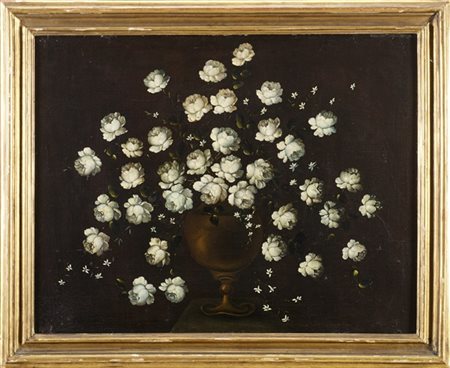 Maestro del secolo XVIII

"Vaso di fiori"
olio su tela (cm 70,5x89)
in cornice