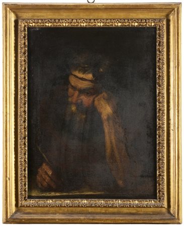 Scuola romana della prima metà del secolo XVII

"Un poeta"
olio su tela (cm 66,