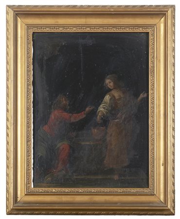 Mestro veneto dell'inizio del secolo XVII

"Cristo e la Samaritana al pozzo"
ol