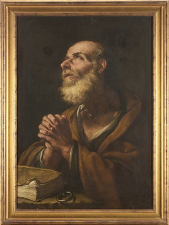 Maestro napoletano della seconda metà del secolo XVII

"San Pietro penitente"
o