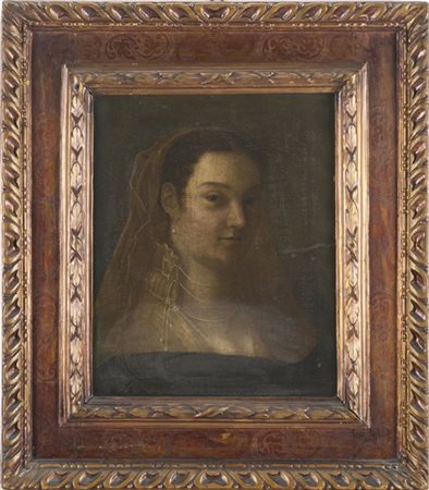 Scuola veneta del secolo XVI

"Ritratto di dama con velo"
olio su tela (cm 54,5