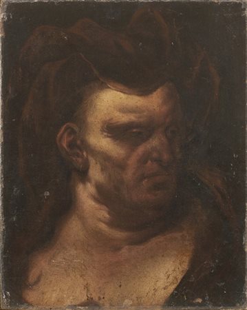 Scuola del secolo XVII

"Ritratto di vecchia matrona"
olio su tela (cm 55x44,5)