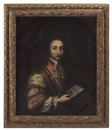 Scuola del secolo XVIII

"Ritratto di astronomo"
olio su tela (cm 88x71)
in cor