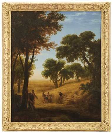 Scuola del secolo XIX

"La mietitura"
olio su tela (cm 83x68)
in cornice dorata