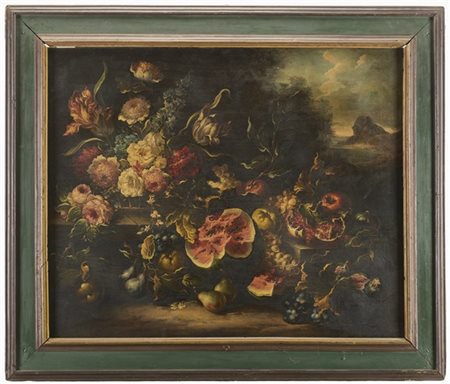 Ignoto

"Composizione con fiori e frutti"
olio su tela (cm 77x95,5)
in cornice